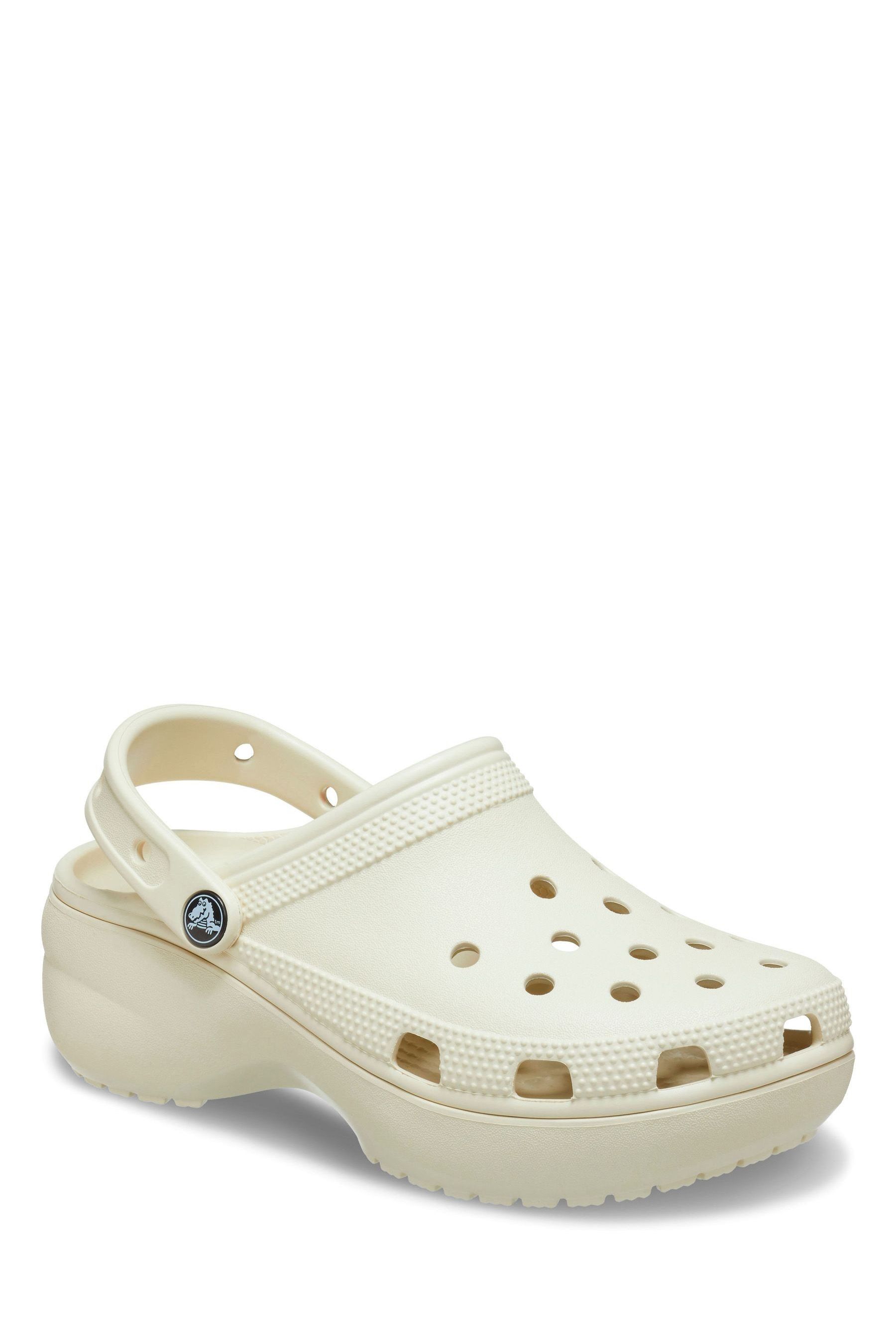 Buy Crocs Light Cream Classic Platform Clogs from Next Lithuania
