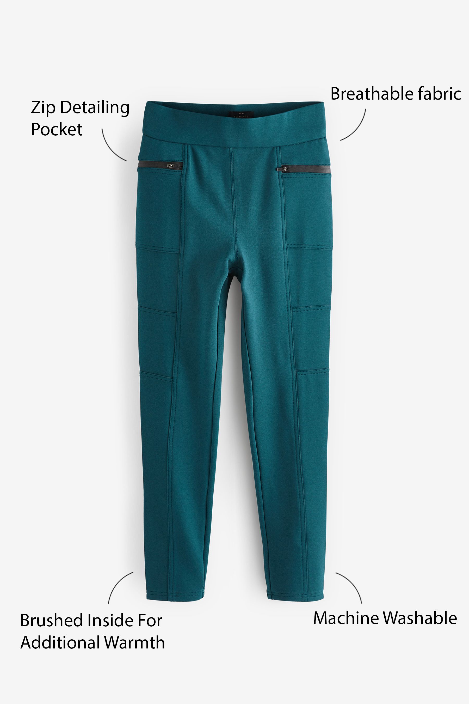 Ponte leggings with pockets top
