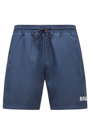 BOSS Blue Starfish Swim Shorts - Image 4 of 4
