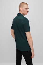 BOSS Dark Green Pallas Polo Shirt - Image 3 of 5
