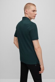 BOSS Dark Green Pallas Polo Shirt - Image 4 of 5