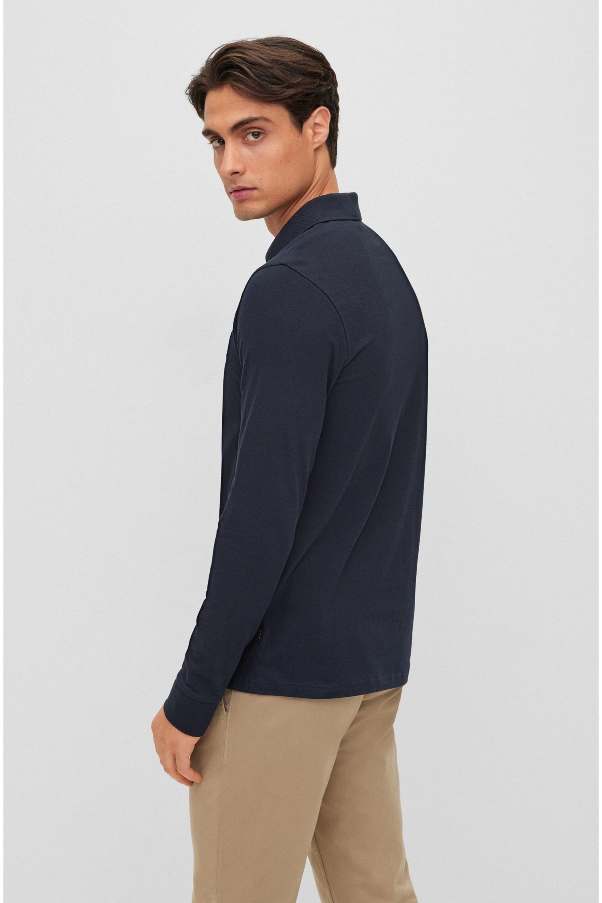 BOSS Dark Blue Passerby Polo Shirt - Image 2 of 4