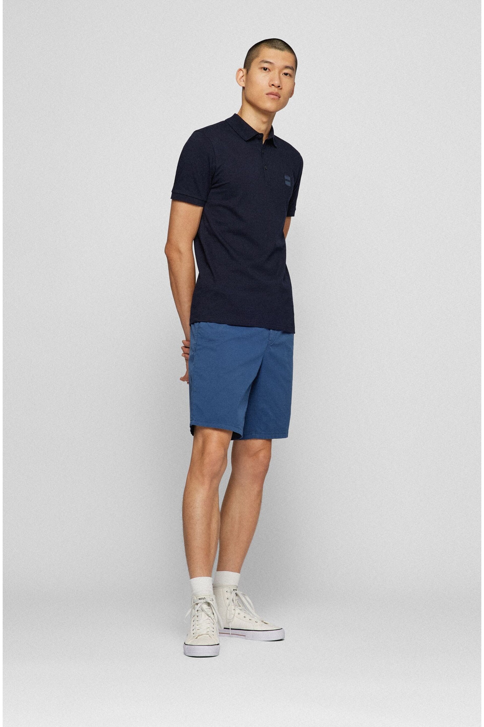 BOSS Navy Blue Passenger Polo Shirt - Image 3 of 5