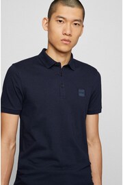 BOSS Navy Blue Passenger Polo Shirt - Image 4 of 5