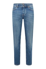 BOSS Blue Denim Regular Fit Taper Comfort Stretch Denim Jeans - Image 5 of 5