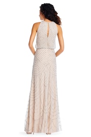 Adrianna Papell Beaded Halter Gown - Image 2 of 4