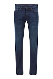 BOSS Dark Blue Slim Fit Comfort Stretch Denim Jeans - Image 5 of 5