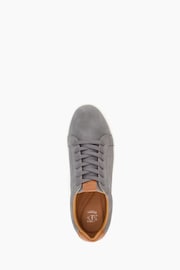 Dune London Grey Regular Fit Tezzy Perf Entry Trainers - Image 3 of 5