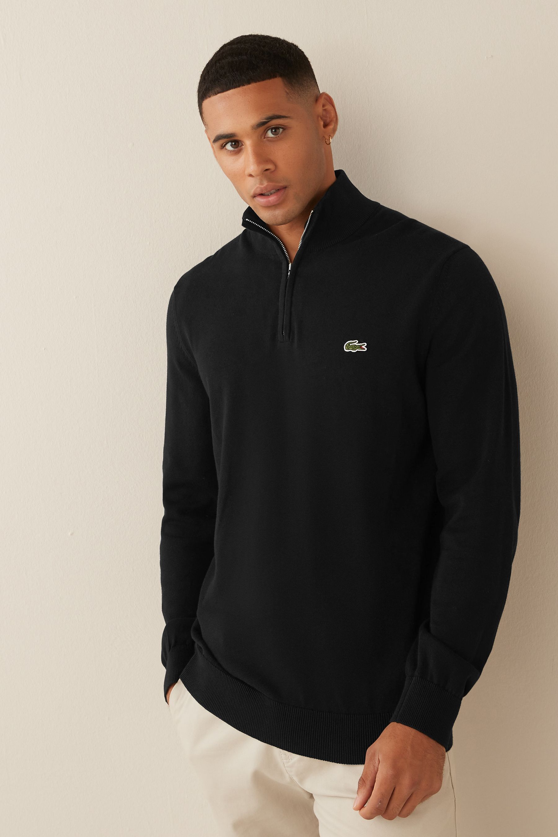 Lacoste zip up jumper store