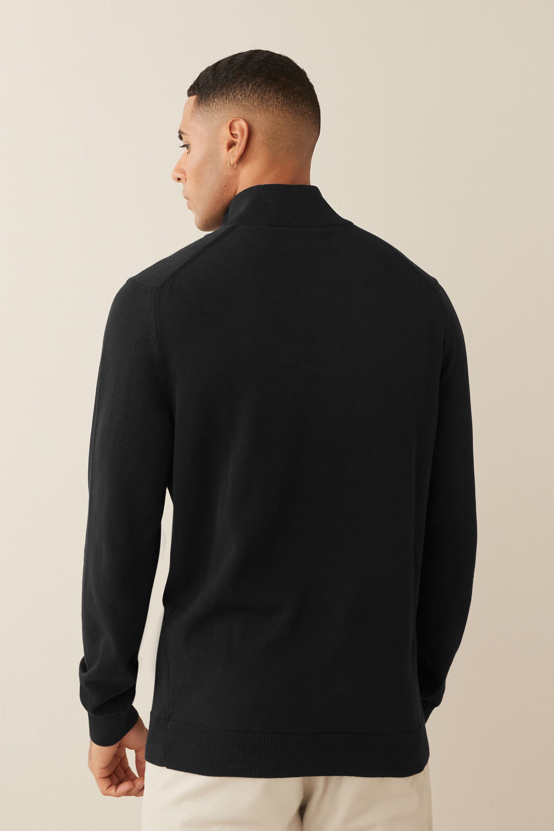 Lacoste quarter zip knit sweater cheap
