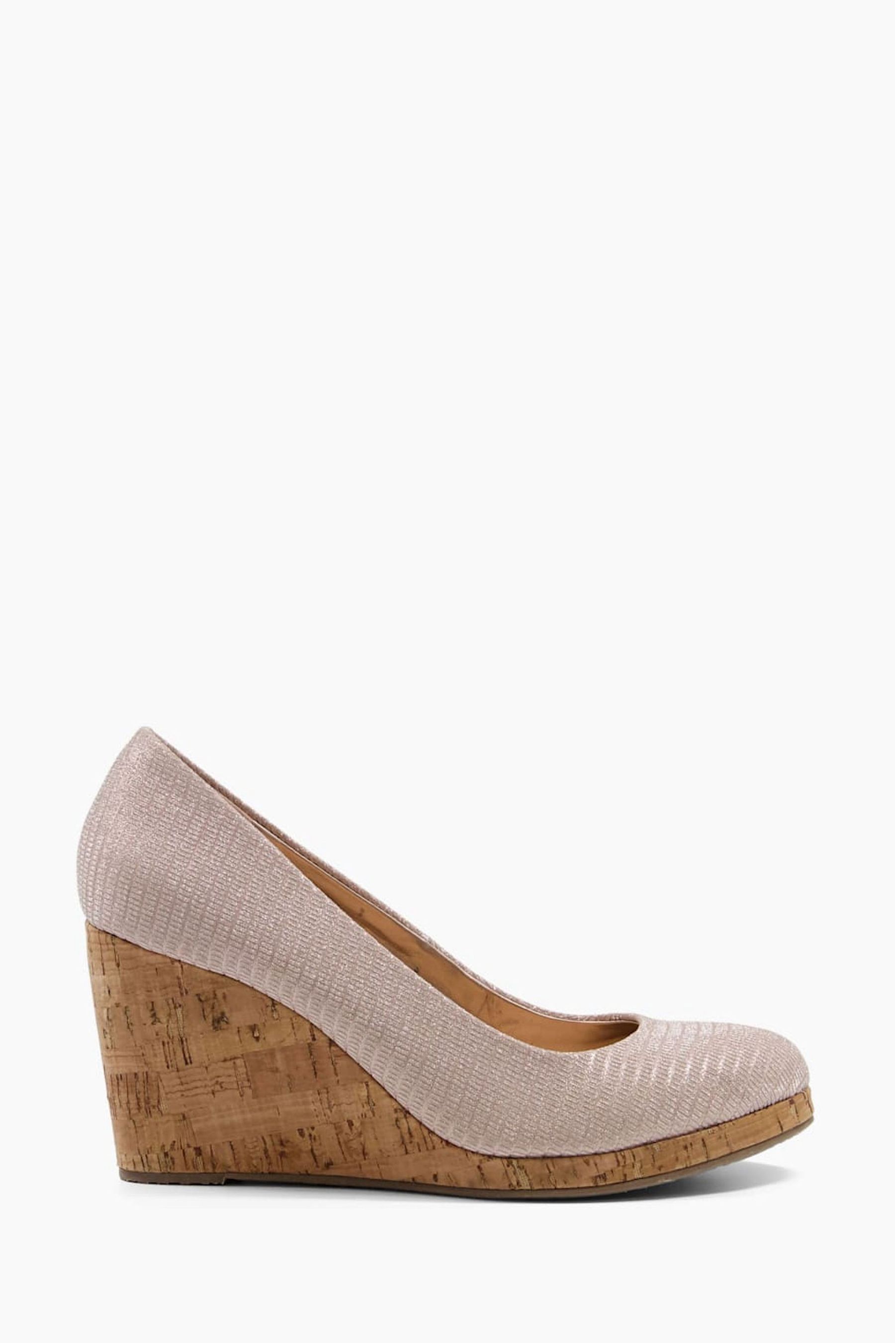 Buy Dune London Gold Annibell Wedge Heel Court Shoes from Next Luxembourg