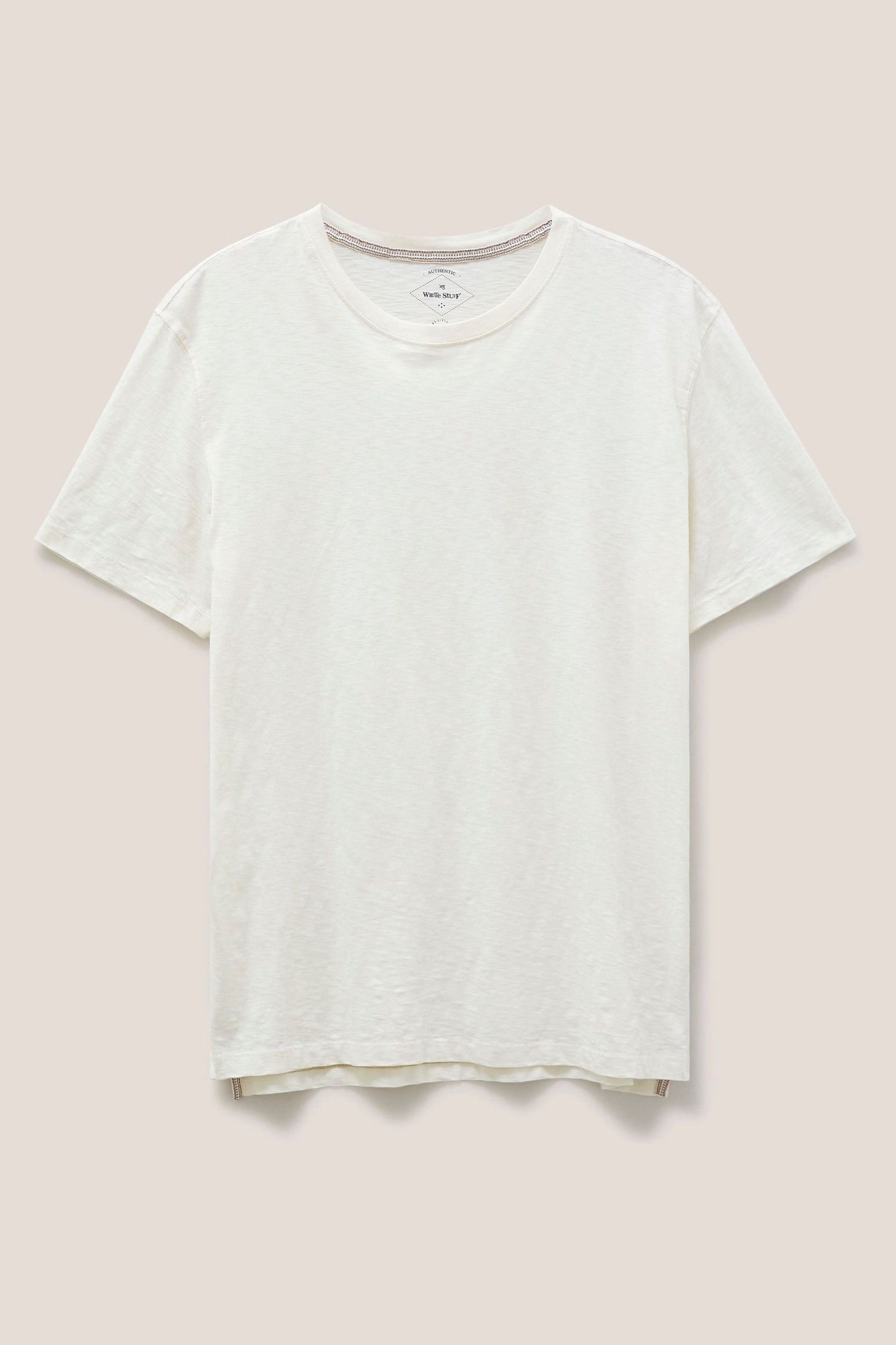 White Stuff Natural Abersoch Short Sleeve T-Shirt - Image 4 of 6