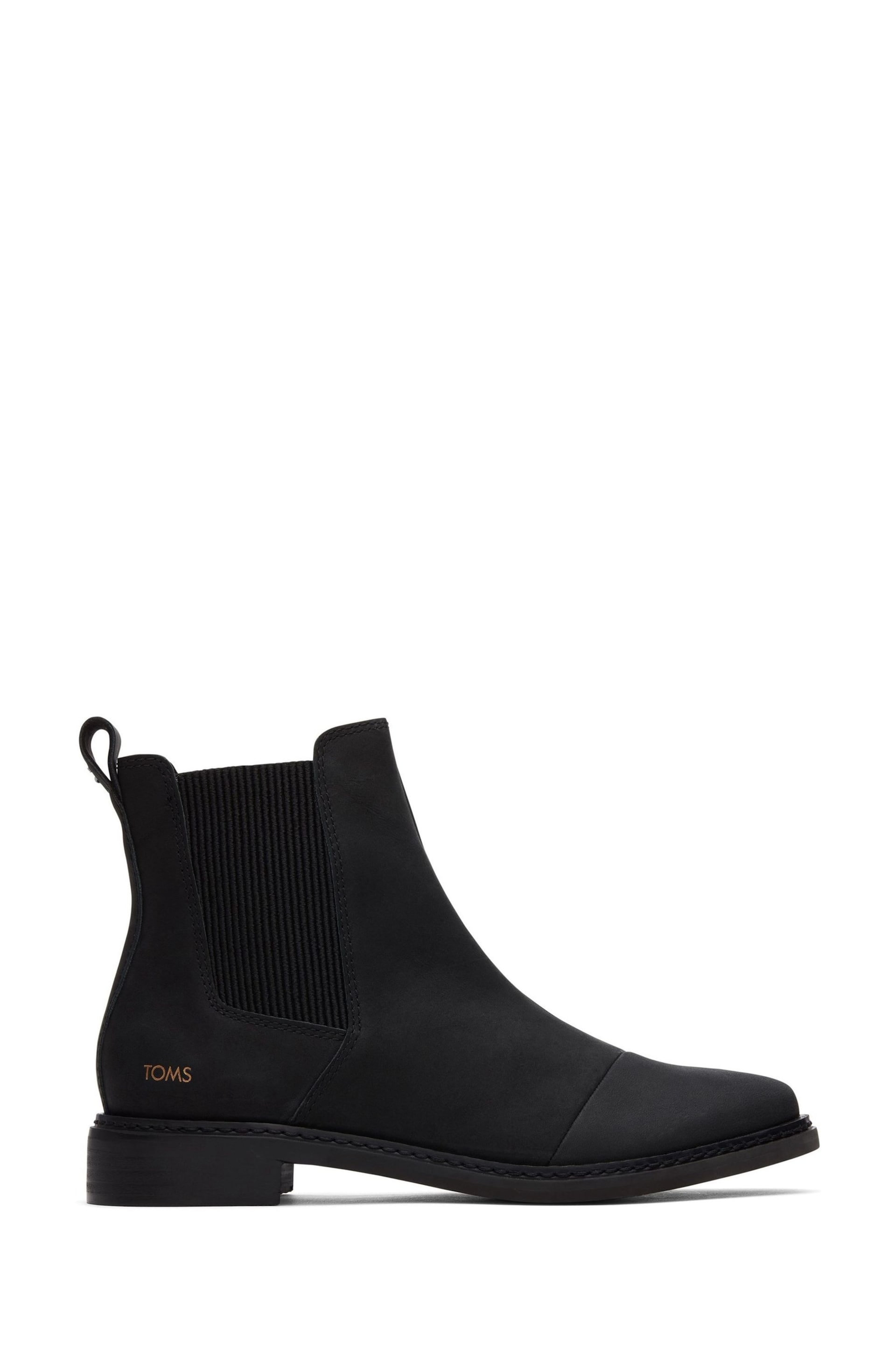TOMS Charlie Black Leather Chelsea Boots - Image 1 of 11