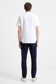 French Connection Oxford Short Sleeve White Shirt - Image 2 of 4