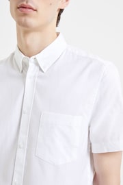 French Connection Oxford Short Sleeve White Shirt - Image 3 of 4