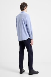 French Connection Blue Oxford Long Sleeve Shirt - Image 4 of 7