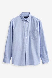 French Connection Blue Oxford Long Sleeve Shirt - Image 7 of 7