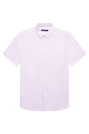 French Connection Oxford Short Sleeve White Shirt - Image 4 of 4