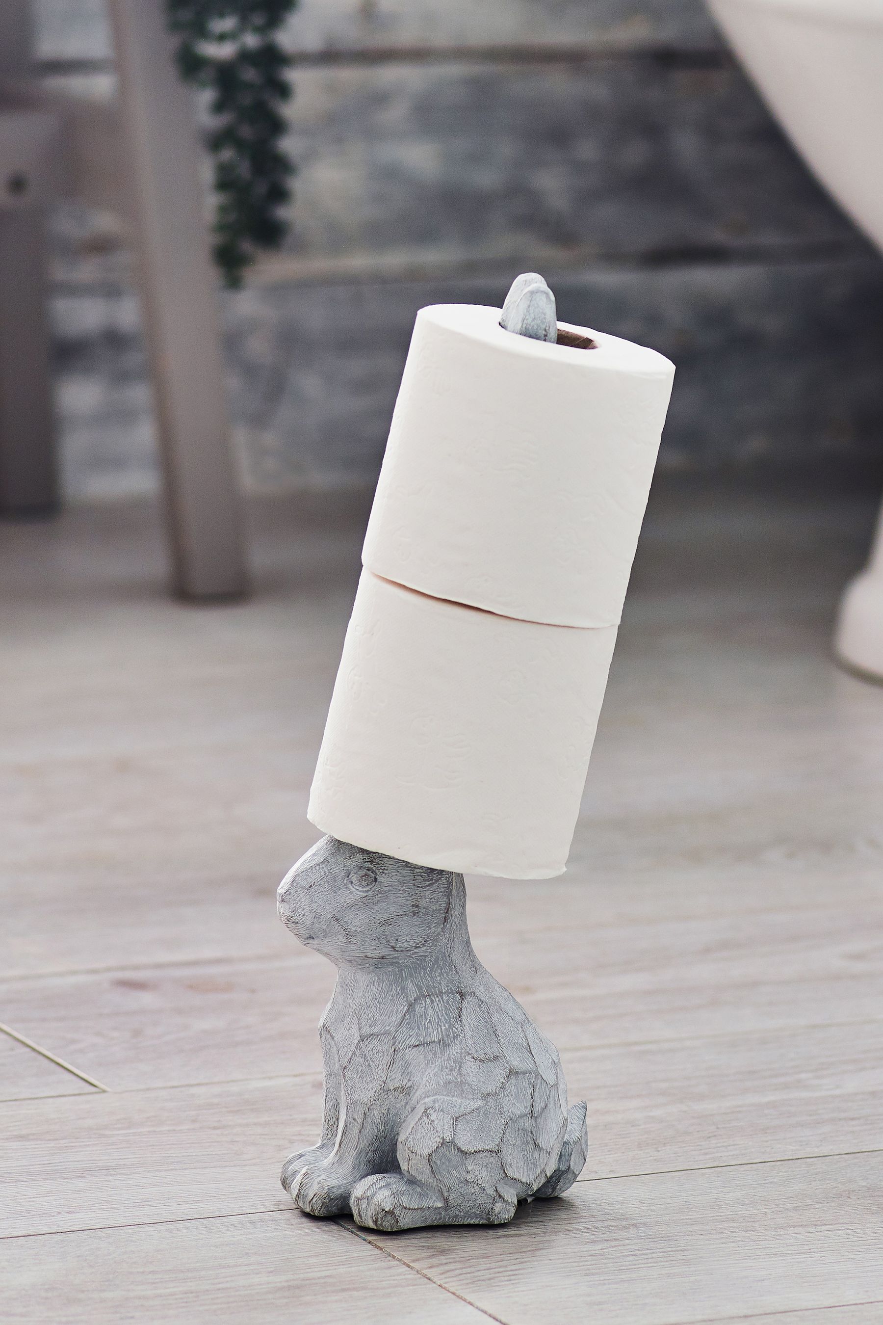 Buy Grey Bunny Toilet Roll Holder from Next Austria