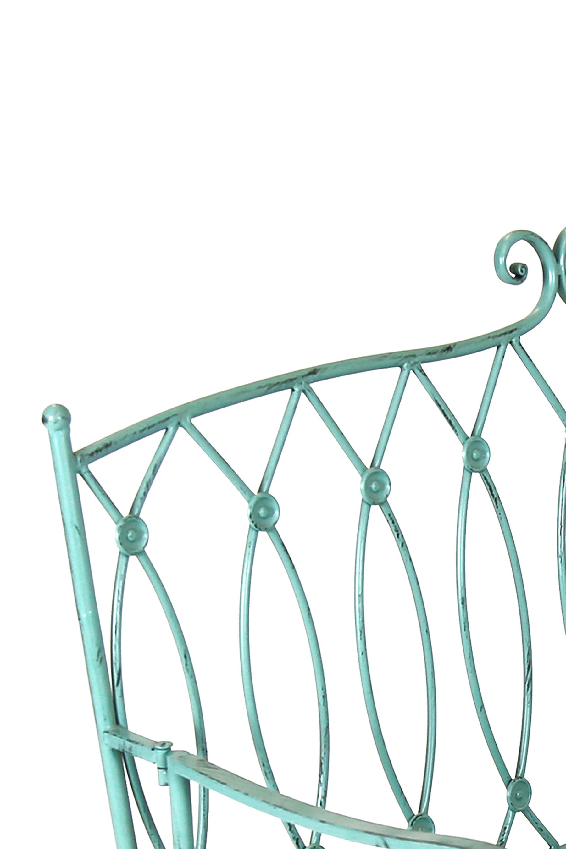 Buy Charles Bentley Sage Green Decorative Garden Wrought Iron Bench from the Next UK online shop