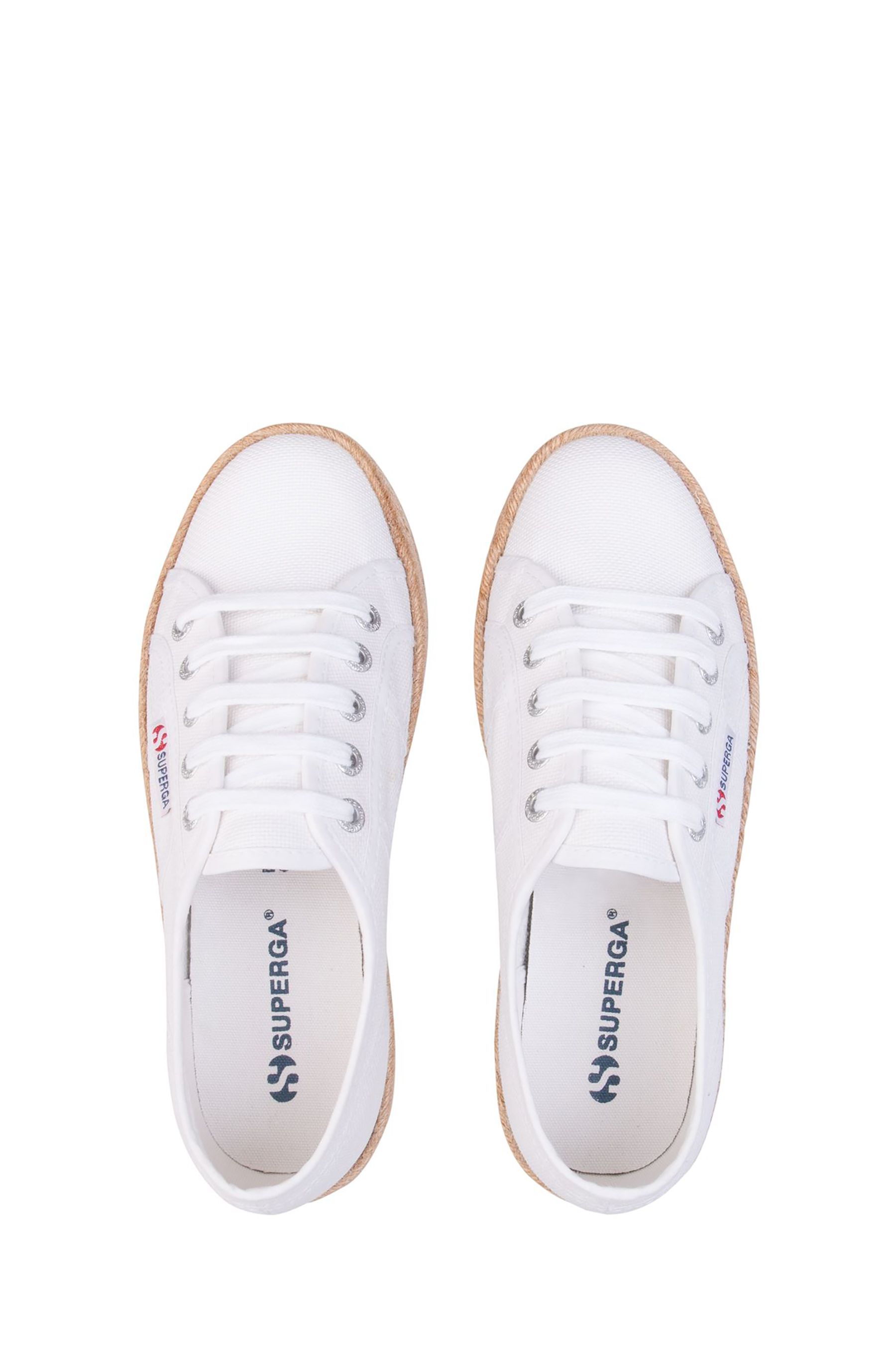 Superga espadrille white sales