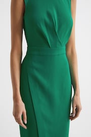 Reiss Green Layla Sleeveless Bodycon Dress - Image 4 of 6