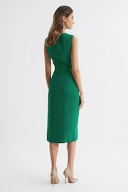 Reiss Green Layla Sleeveless Bodycon Dress - Image 5 of 6