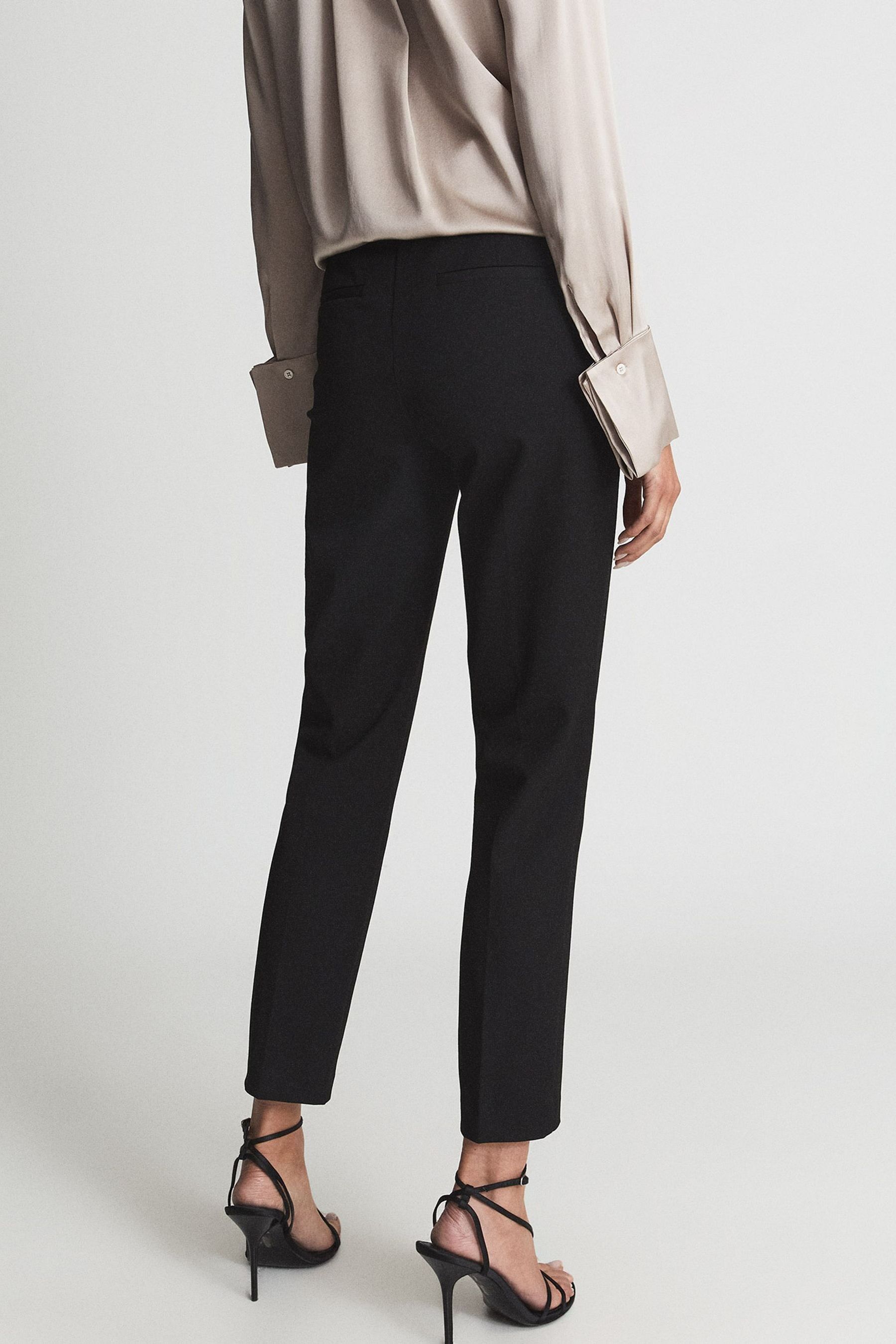 Buy Reiss Black Joanne Slim Fit Tailored Trousers from the Next UK online shop