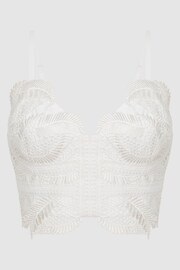 Reiss White Penny Lace Bralette - Image 2 of 6