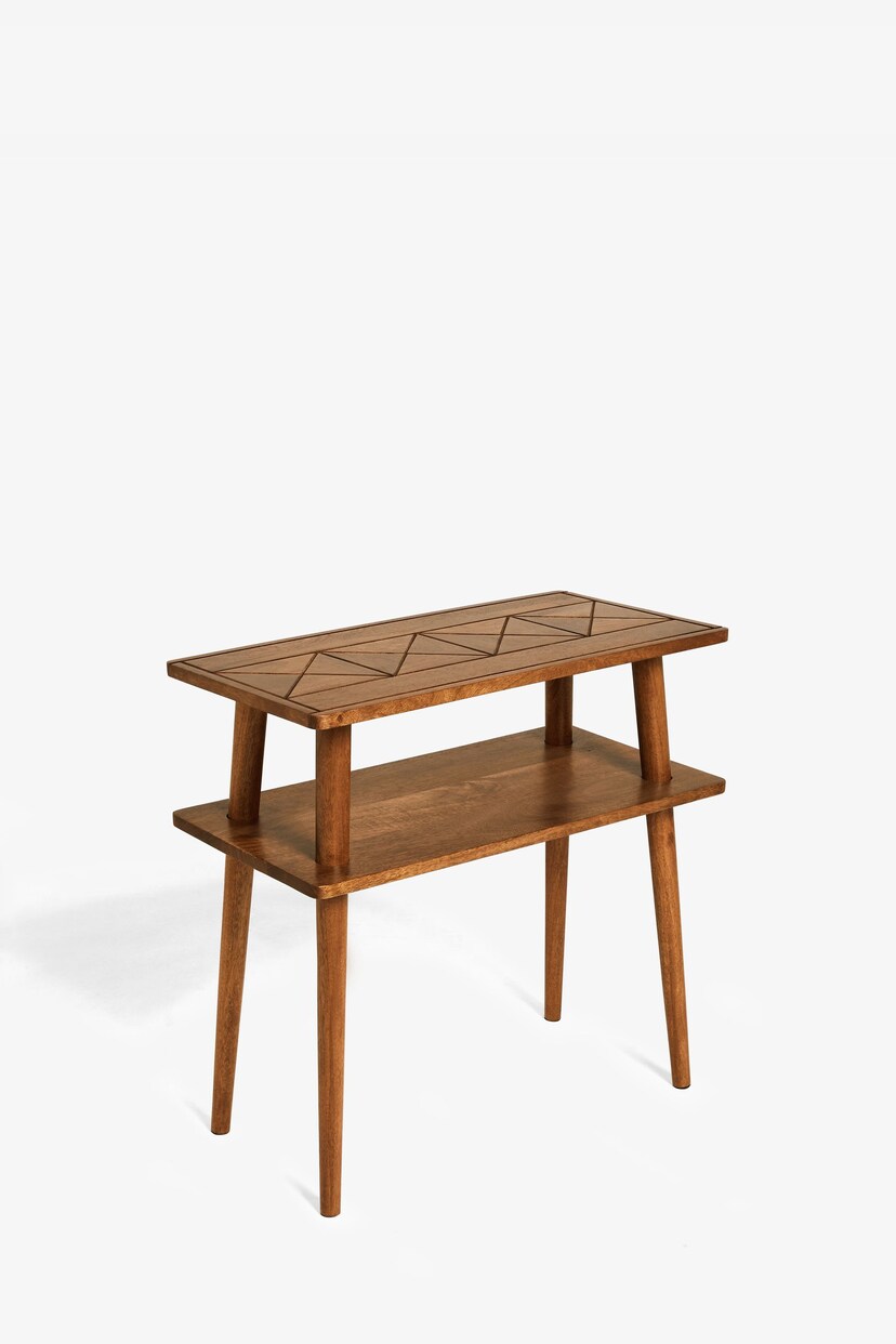 Dark Lloyd Mango Wood Side Table - Image 6 of 7