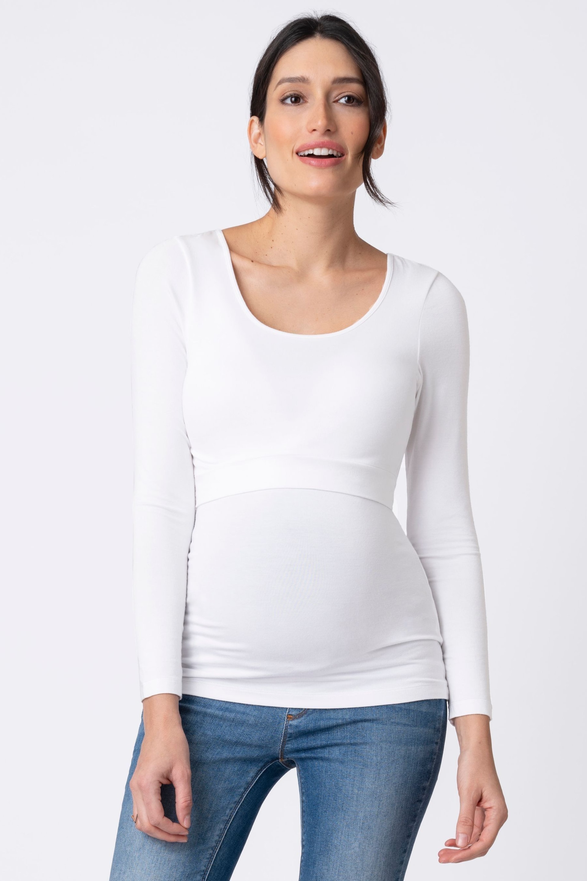 Seraphine Black Maternity And Nursing Tops Twin Pack - Image 1 of 8