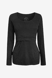 Seraphine Black Maternity And Nursing Tops Twin Pack - Image 7 of 8