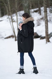 Seraphine Black 3 in 1 Winter Maternity Parka - Image 2 of 6