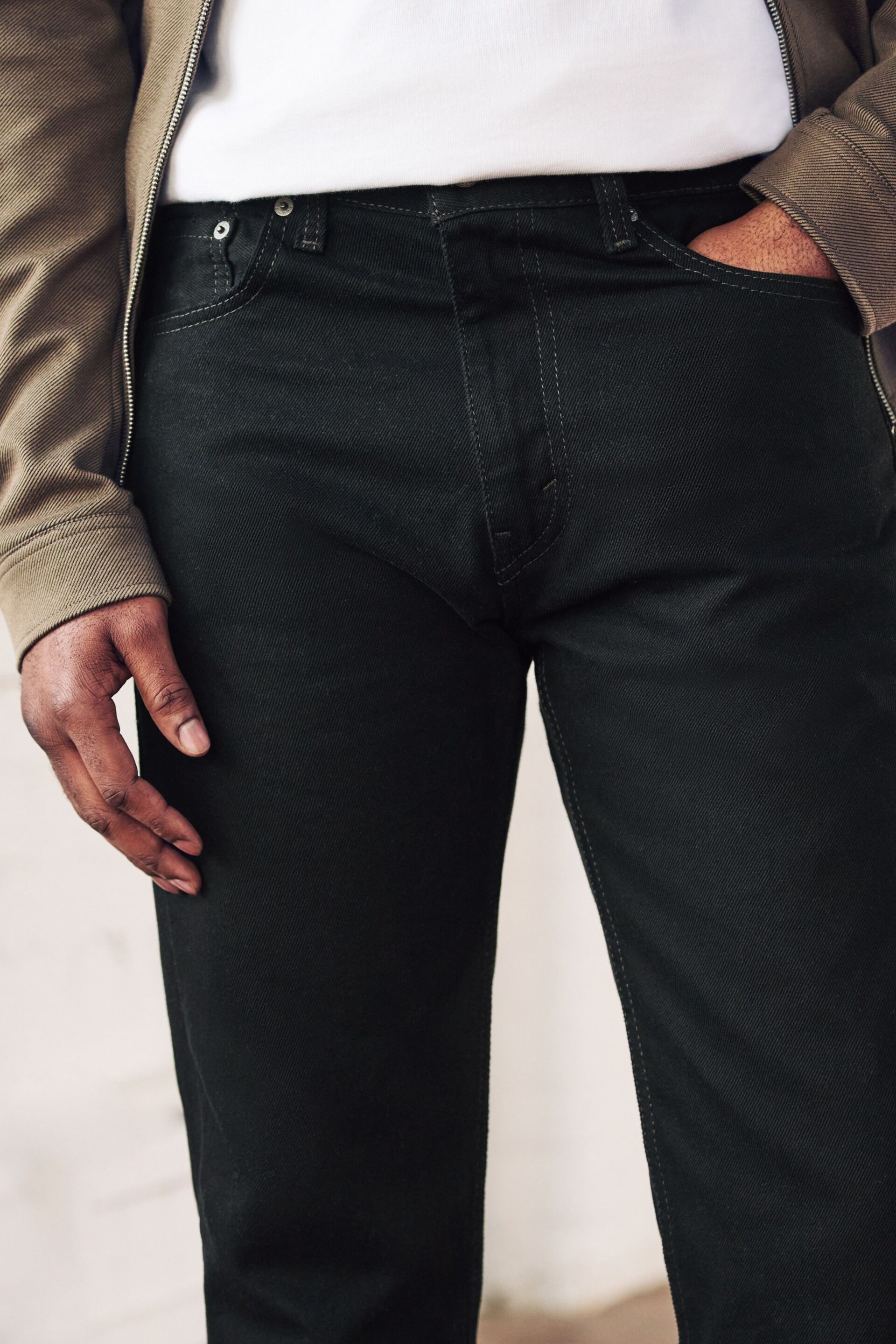 Levi's® Black 505™ Straight Fit Jeans - Image 4 of 5
