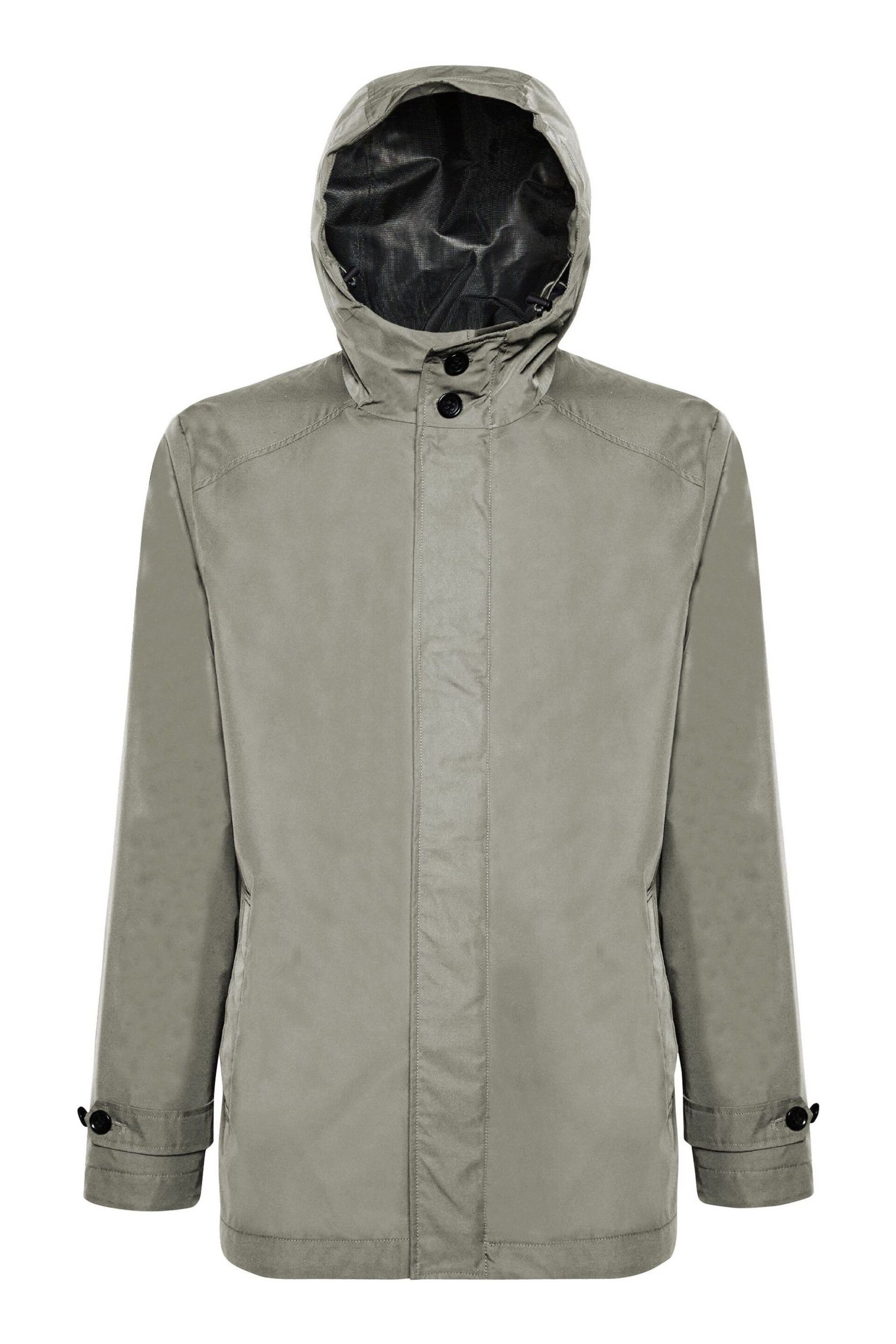 Geox Mens Grey Bayle Parka Jacket - Image 1 of 5