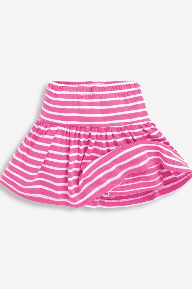 JoJo Maman Bébé Orchid Girls' Classic Stripe Skort - Image 1 of 1