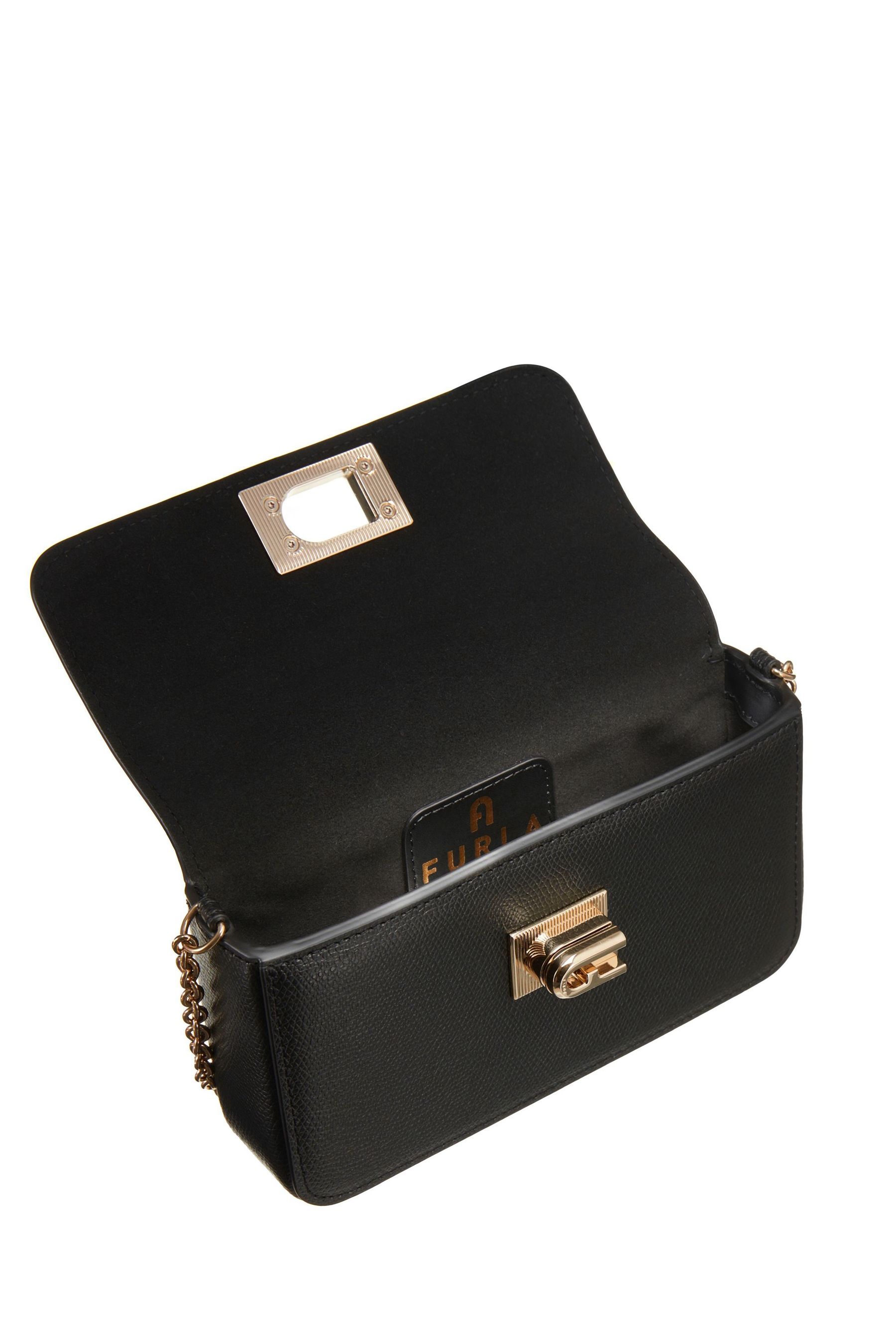 Buy Furla Black 1927 Mini Crossbody Leather Bag from Next Ireland