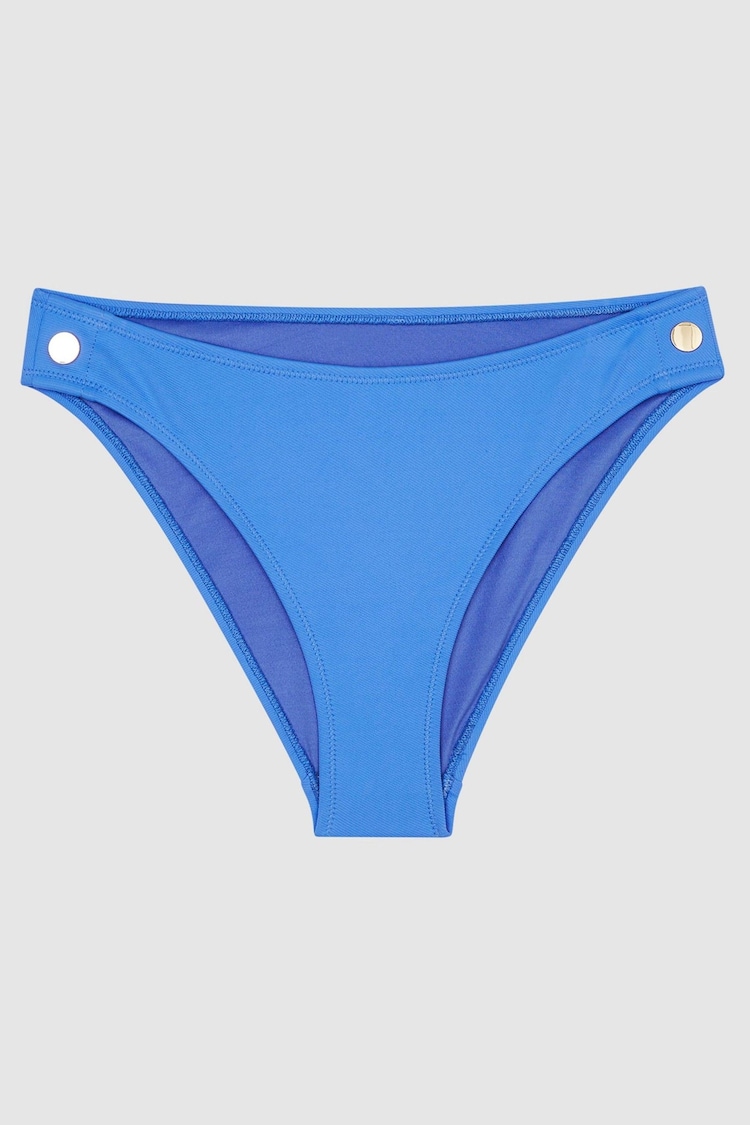 Reiss Blue Iris Button Detail Bikini Briefs - Image 2 of 6