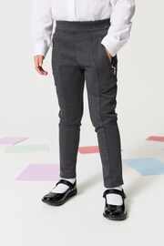 Clarks Grey Skinny Fit Girls Ponte School Trousers - Image 3 of 10