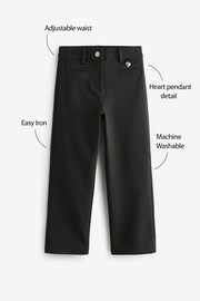 Clarks Grey Bootcut Girls Ponte School Trousers - Image 9 of 9