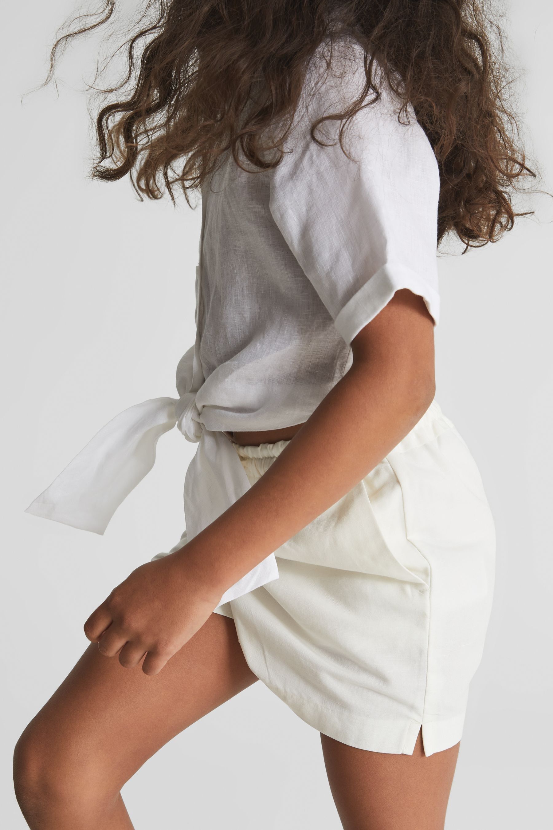 Linen shorts juniors cheap