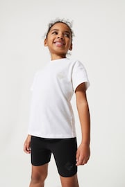Clarks White Girls T-Shirt, Shorts and Bag PE Kit - Image 1 of 9