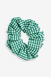 Clarks Green Clarks Gingham School Dress and Scrunchie Set - Image 9 of 10