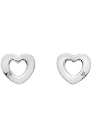Hot Diamonds Silver Plated Diamond Amulet Heart Earrings - Image 2 of 3