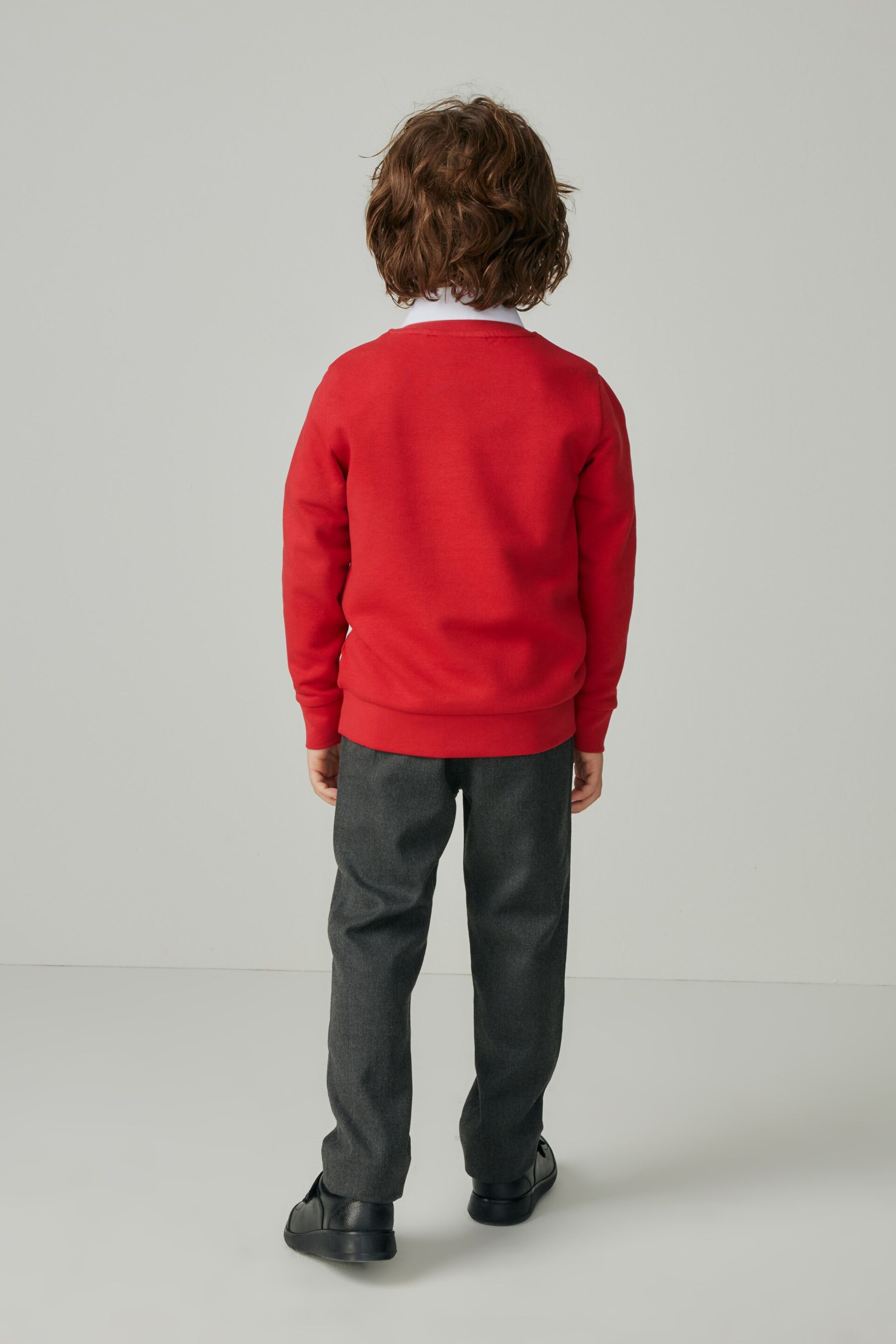 Clarks Red School Crew Neck Sweater - Image 3 of 5