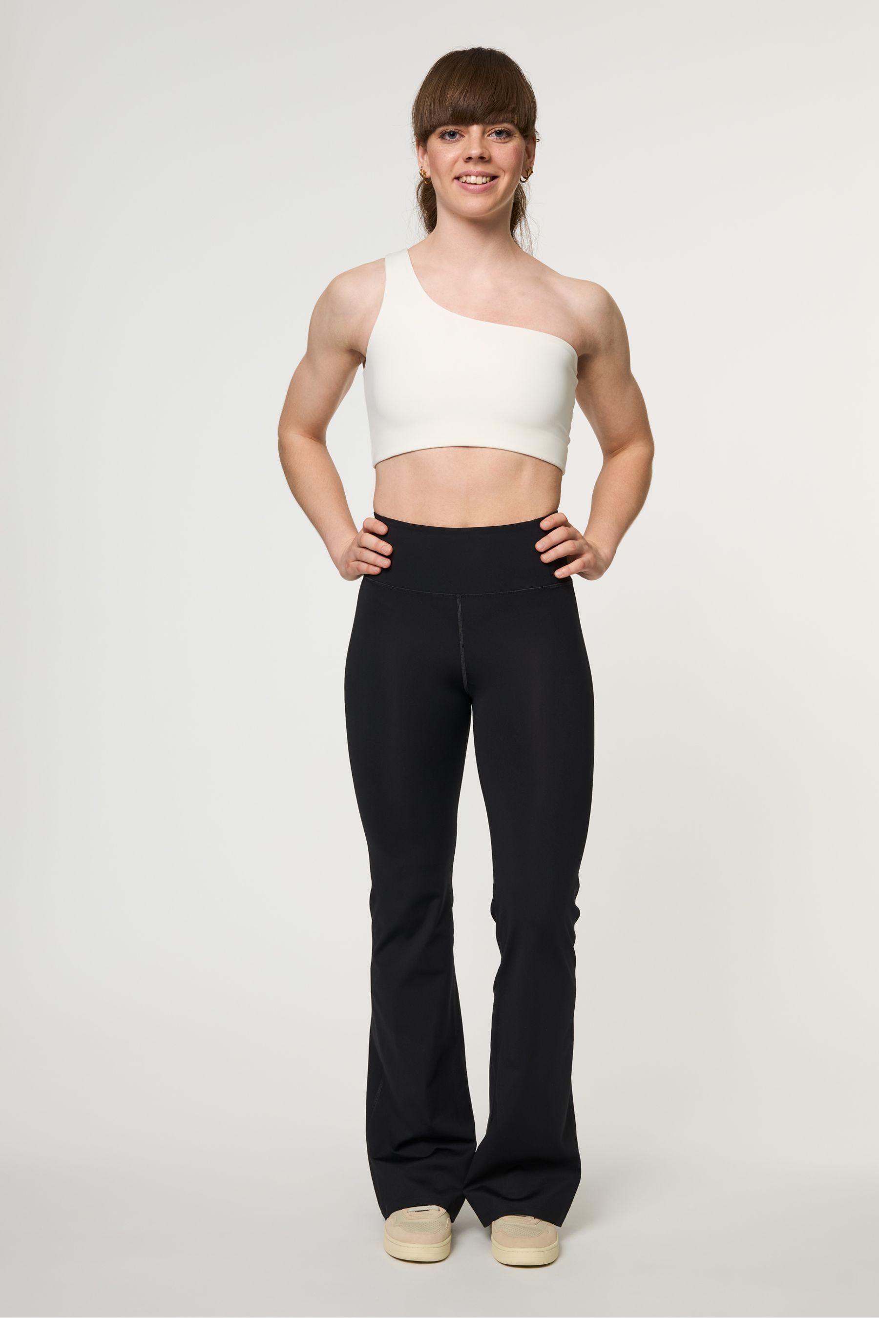 Girlfriend Collective Flare Black Leggings small Womens