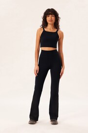 Girlfriend Collective Flare Black Leggings - Image 1 of 6