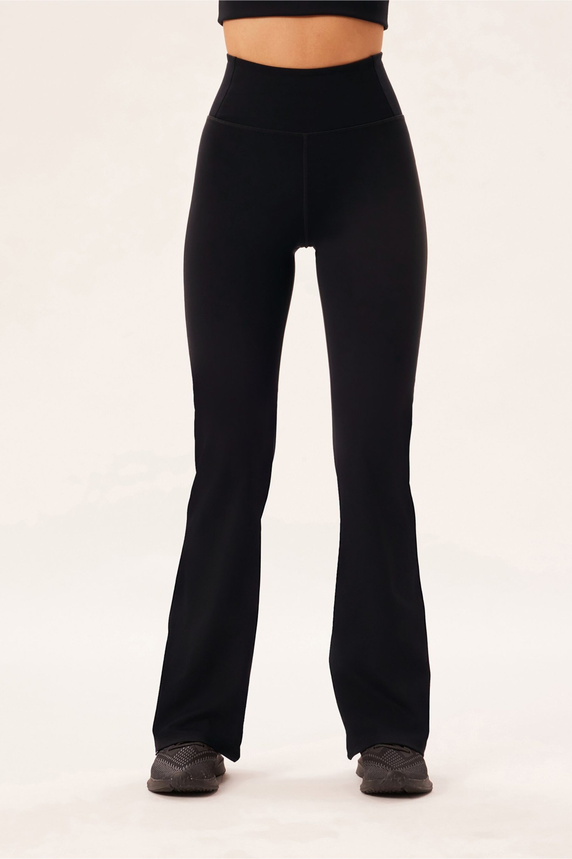 Girlfriend Collective Flare Black Leggings - Image 2 of 6