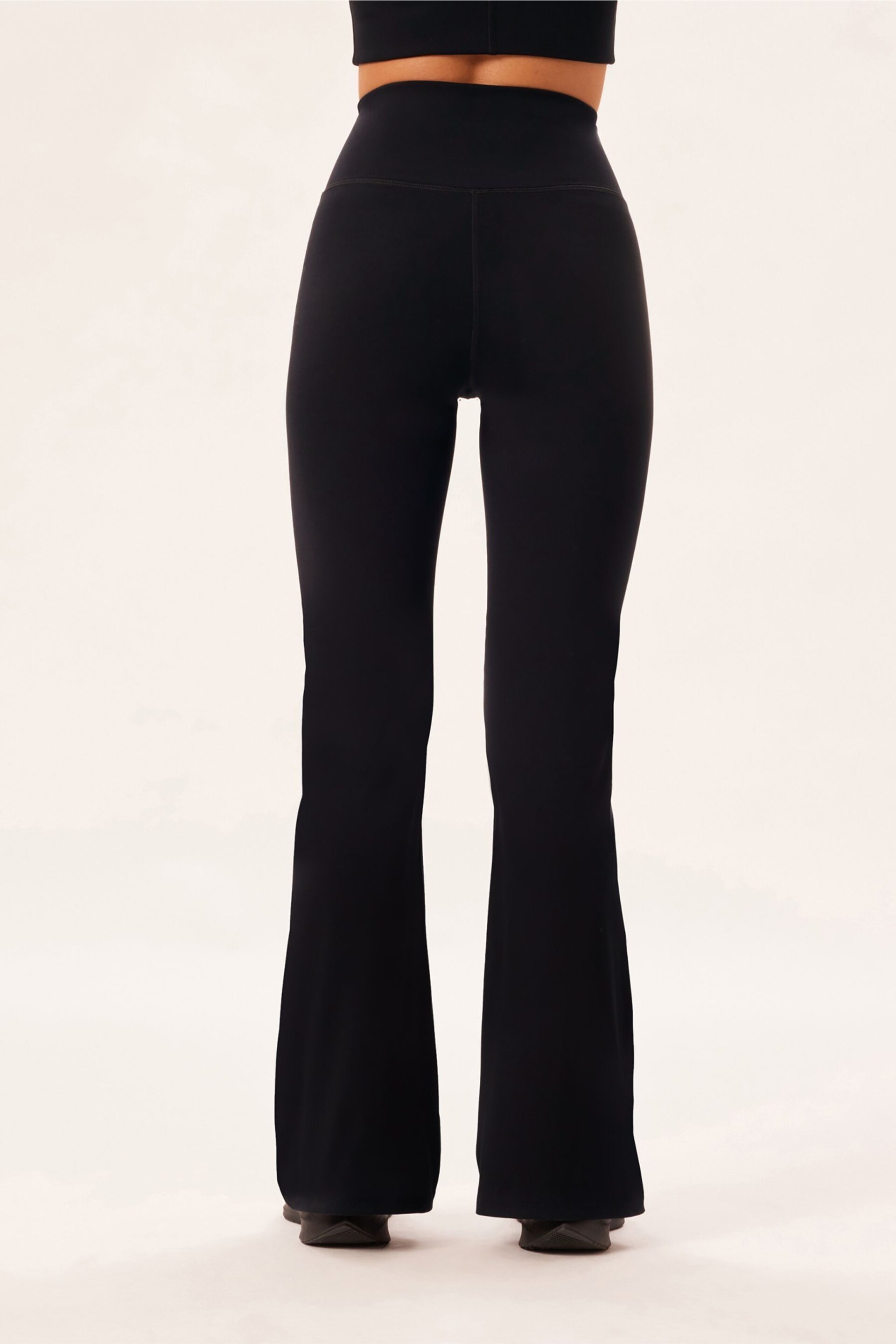 Girlfriend Collective Flare Black Leggings - Image 4 of 6