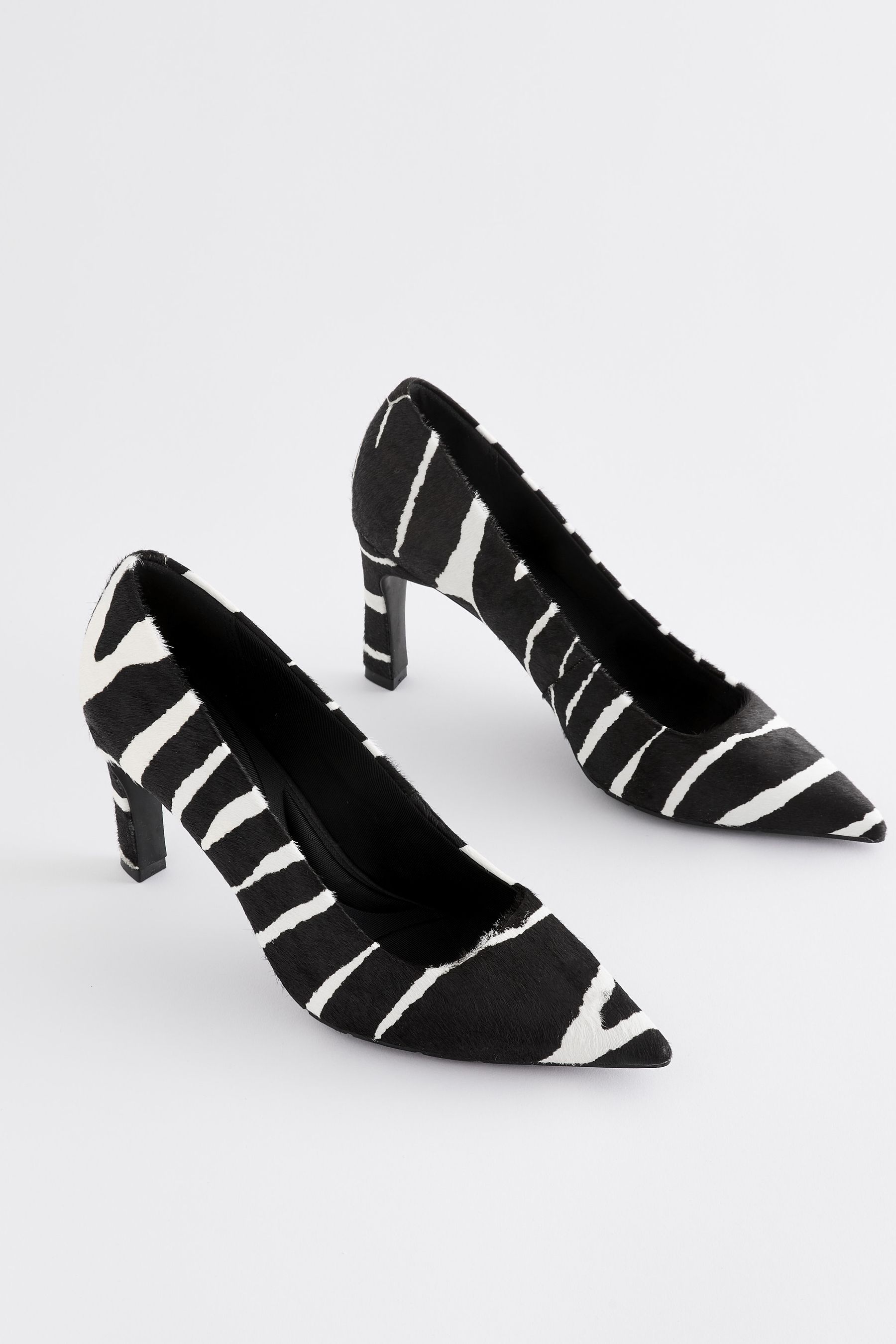 Buy Zebra Forever Comfort with MotionFlex Point Toe Court Heels from Next Lithuania